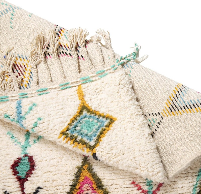 Moroccan Rug Boho,Handmade Rug,100% Natural Wool, Washable Area Rug,Vintage gallery