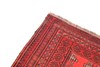 Bokhara Oriental Geometric Afghan 4' 1" x 8' 3" Red Hand Knotted Runner Rug gallery