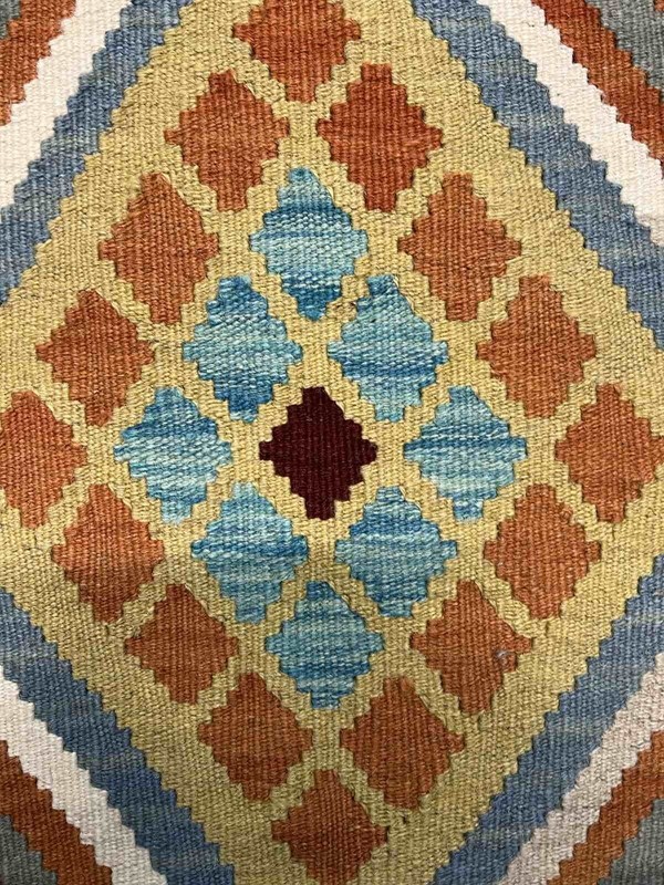 Vintage Kilim Traditional Hand Made Oriental Wool Kilim 5ftx3.2ft 147cmx102cm gallery