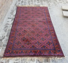 Baloch Rug 6’5″x3’10” ft Nomadic Afghan Baloch Rug Vintage/oriental wool rug