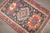 Antique Navy Karajeh Rug 2'10''x4'1'' gallery