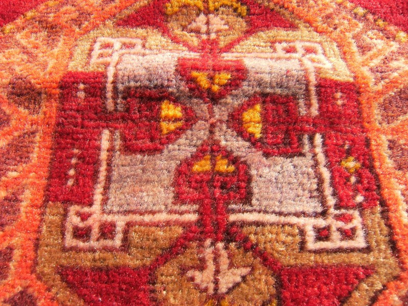 Vintage Anatolian Rug 18'' x 33'' Turkish OUSHAK Carpet Yastik Rug Wool Pile Rug gallery