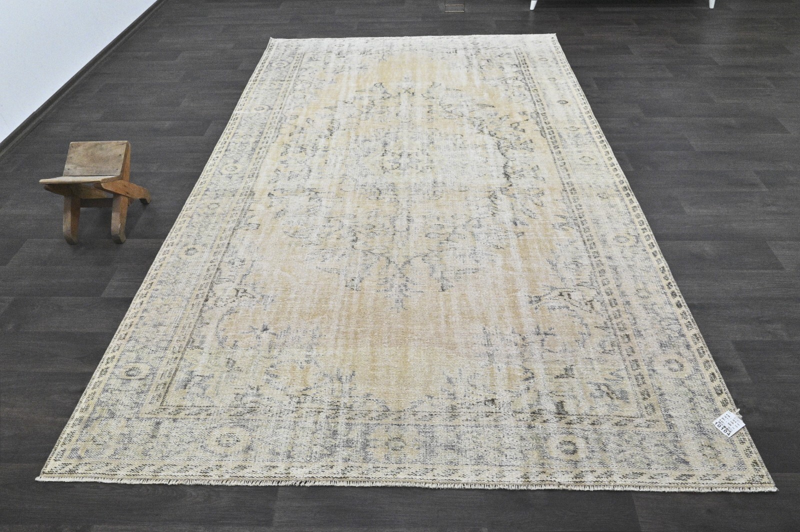 Oushak Turkish Vintage Rug 6x10 Kilim Rug Anatolian Handmade Boho Decor BEIGE gallery