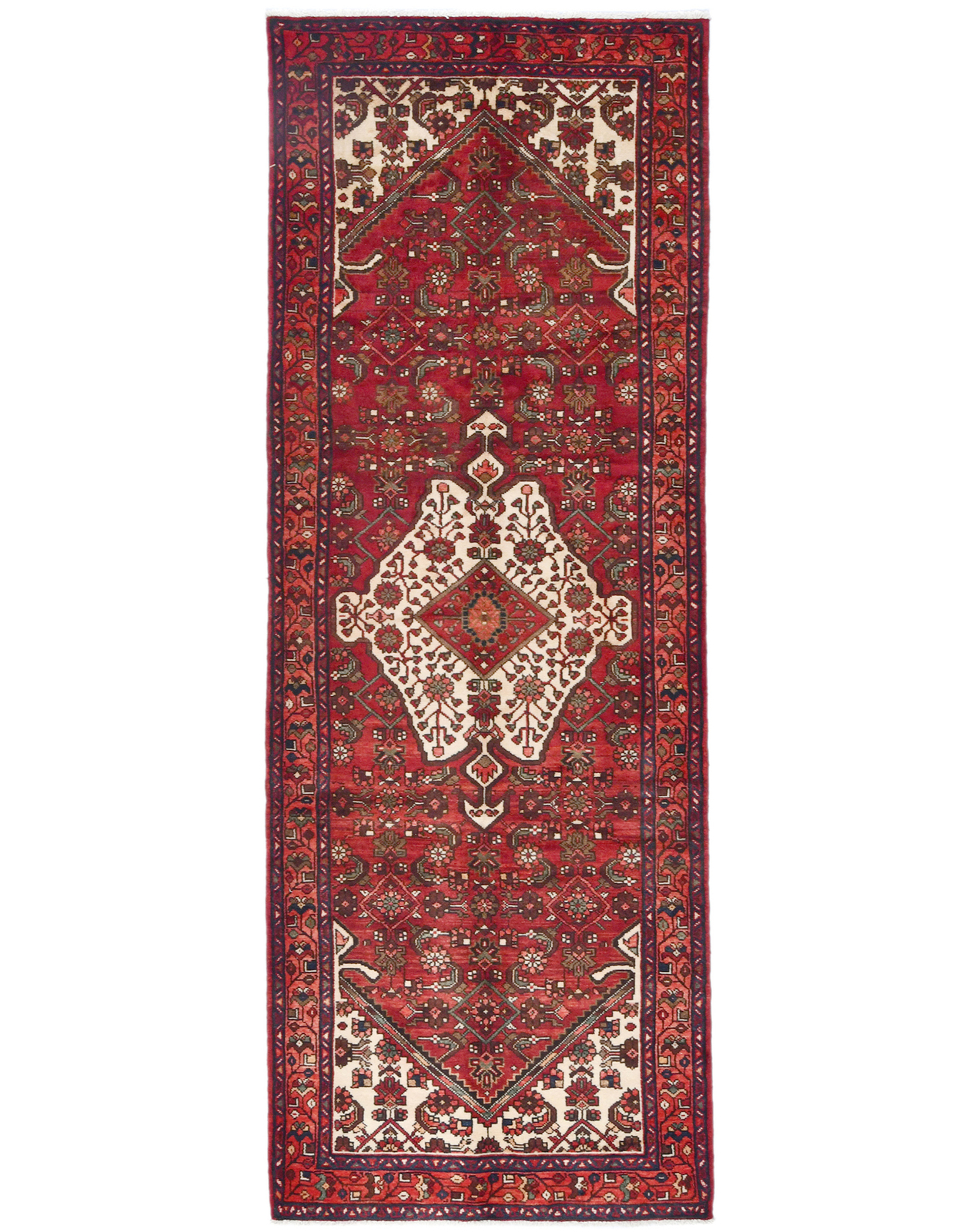 Handmade Vintage Oriental Runner Rug Tribal Design Hallway Carpet 3'6X9'7 ft gallery