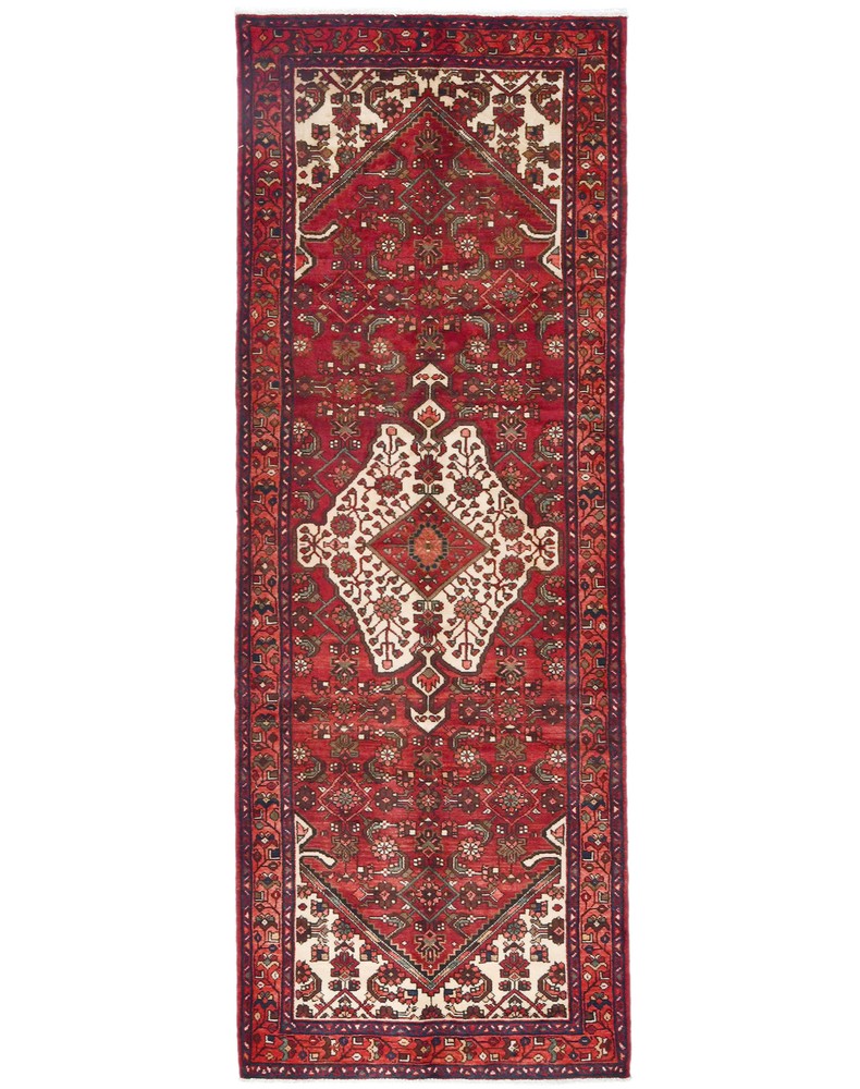 Handmade Vintage Oriental Runner Rug Tribal Design Hallway Carpet 3'6X9'7 ft