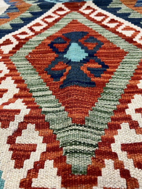 Vintage Kilim Traditional Hand Made Oriental Wool Kilim 5ftx3.2ft 154cmx100cm gallery