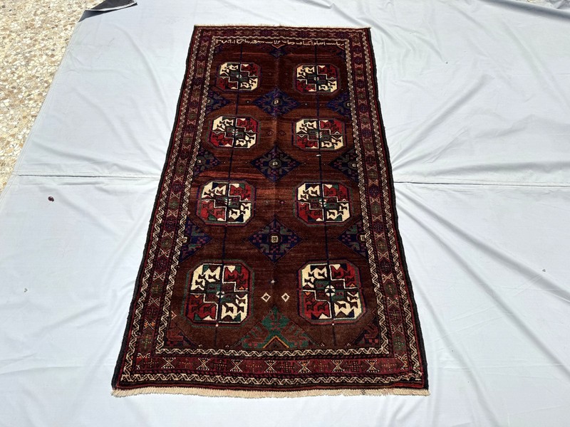 3x6 Ft Afghan Tribal Hand Knotted Vintage Wool Rug Oriental Turkmen Area Carpet gallery