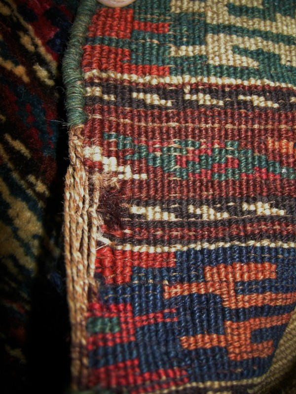 Antique Finely Woven Turkman or Kazak Central Asian Bag c. 1925 (11" x 22") gallery