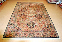 AUTHENTIC KARASTAN EMPRESS KIRMAN BLACK PATTERN #700-724 RUG CARPET 5’9″ x 9″