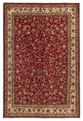 Vintage 7’10” x 11’8″ Traditional Hand Knotted Vegetable Dye Wool Area Rug