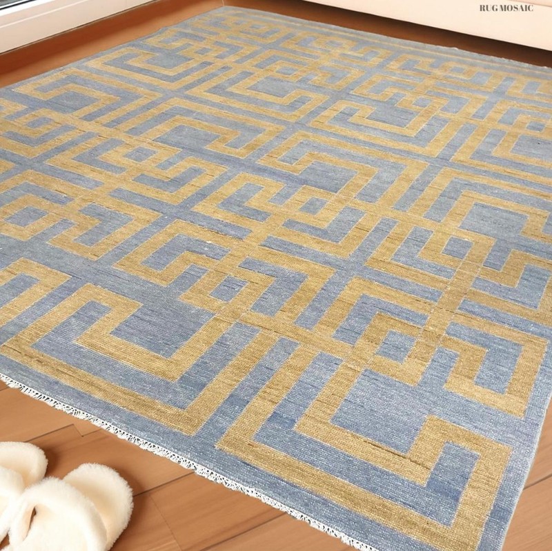 Vintage Turkish Oushak Rug, Beige 9X12 ft, Handmade Wool, Bohemian Anatolian gallery