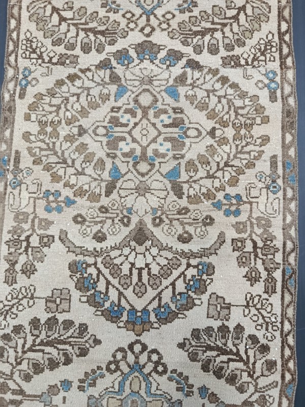 Vintage Oriental Entryway Runner, 2.5x8.2ft, Beige Antique Caucasian Hallway Rug gallery