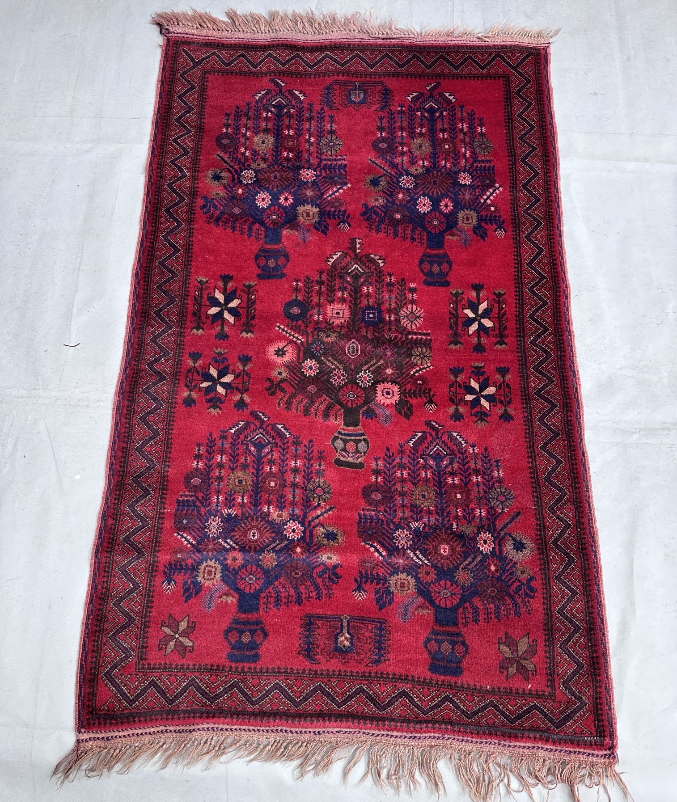 6 X 3'7 ft Vintage Guldan Natural Vegetable Dye Tribal Belouch Nomad Carpet gallery