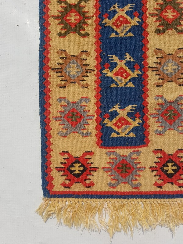 Vintage Traditional Handcrafted Lovely Turkish Kilim Rug for Home Décor 66x30 cm gallery