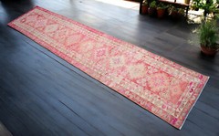 Turkish Runner Rug, HandMade Rug, Tribal Rug Ethnic Rug Kitchen Runner 3 x 12 ft