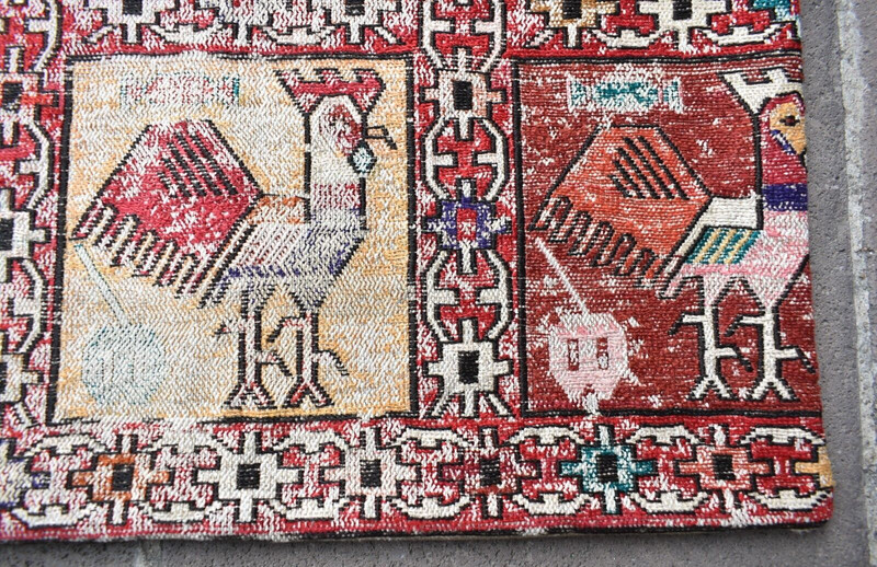 Turkish Silk Kilim Pillow Cover Rug 22''x24'' Decorative Handmade Cushion Cover gallery