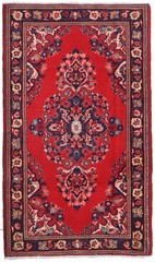 2’2X3’8 ft Handmade Oriental Area Rug Red Tribal Floral Design Carpet Entryway