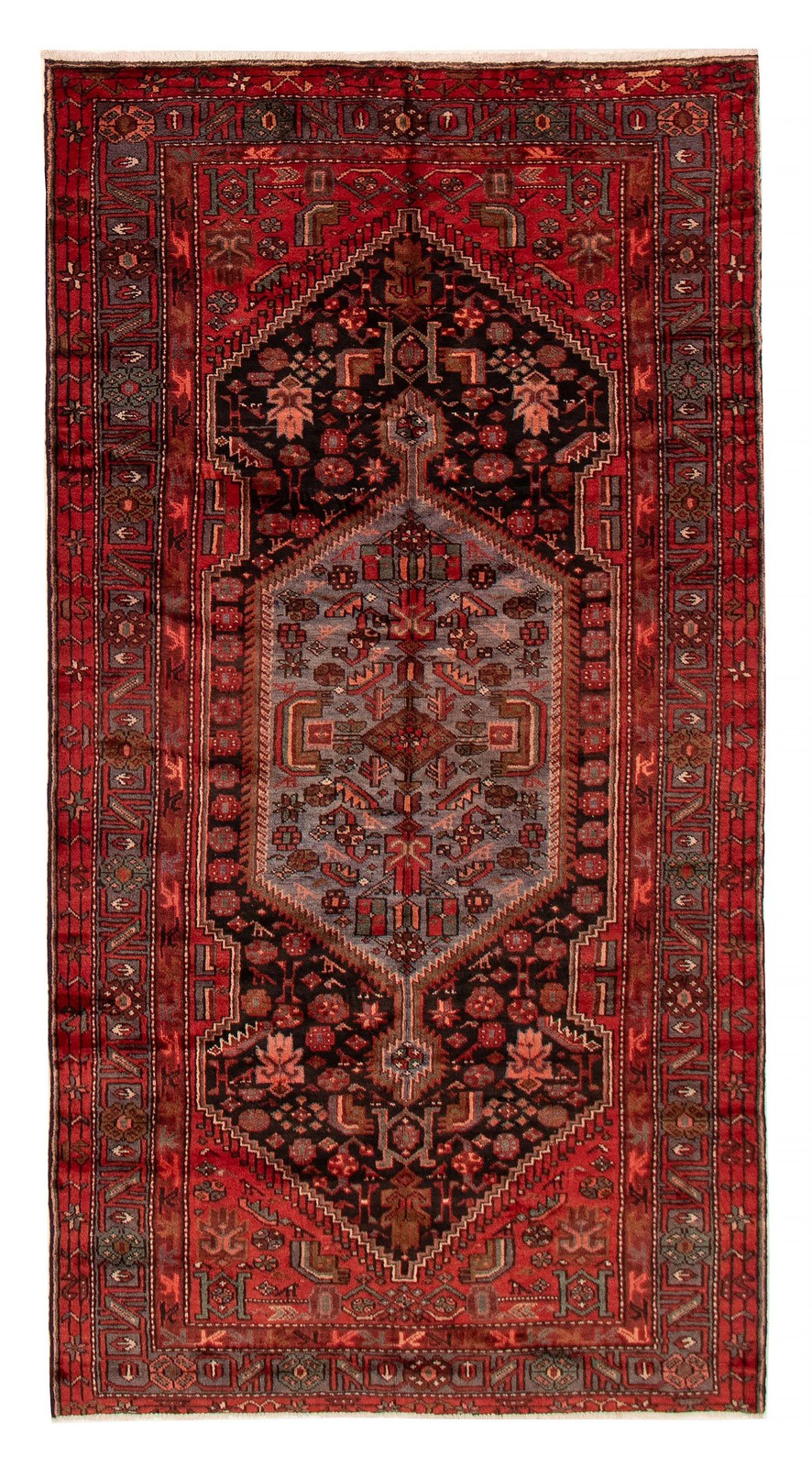 Traditional Vintage Hand-Knotted Area Rug 4'11" x 9'3" Oriental Wool Carpet gallery