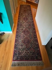 Karastan Wool Rug 700 717 Kirman Panel Kirman Multicolor 2 ft 6 in X 12 ft 11 in