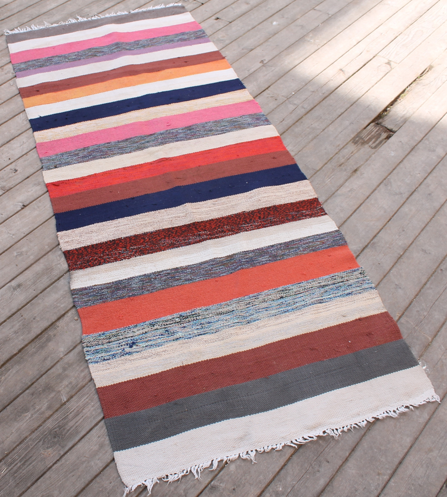 Turkish Rug 30''x75'' Oriental Rag Rug Runner Kilim Multicolor Hallway gallery