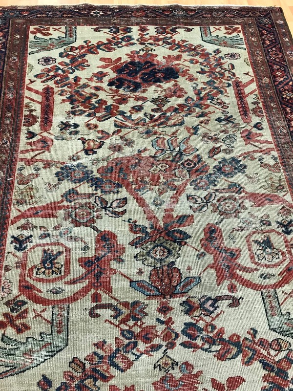 4'3" x 6'8" Antique Turkish Floral Oriental Rug - 1880s - Hand Made gallery