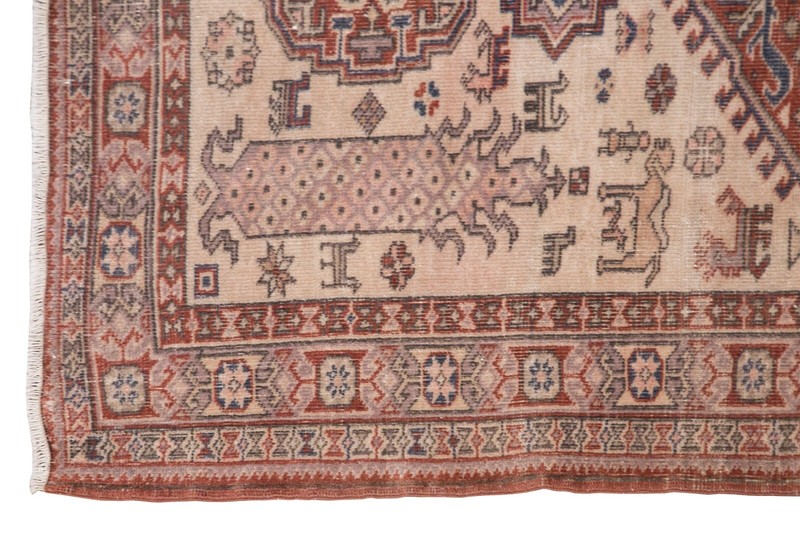 Turkish Rug, Vintage Rug, 4 x 6 feet, Oushak Rug, Antique Rug, Oriental Rug gallery