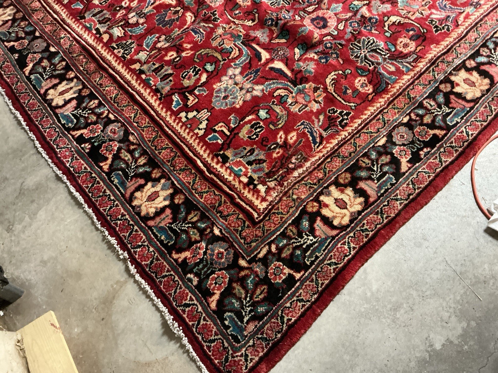 Antique hand knotted wool 9x13 Rug gallery