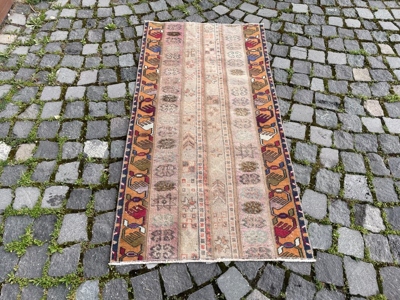 Home Decor Rug, Turkish Vintage Rug, Boho Decor Rug, 2,4 x 4,6 ft gallery