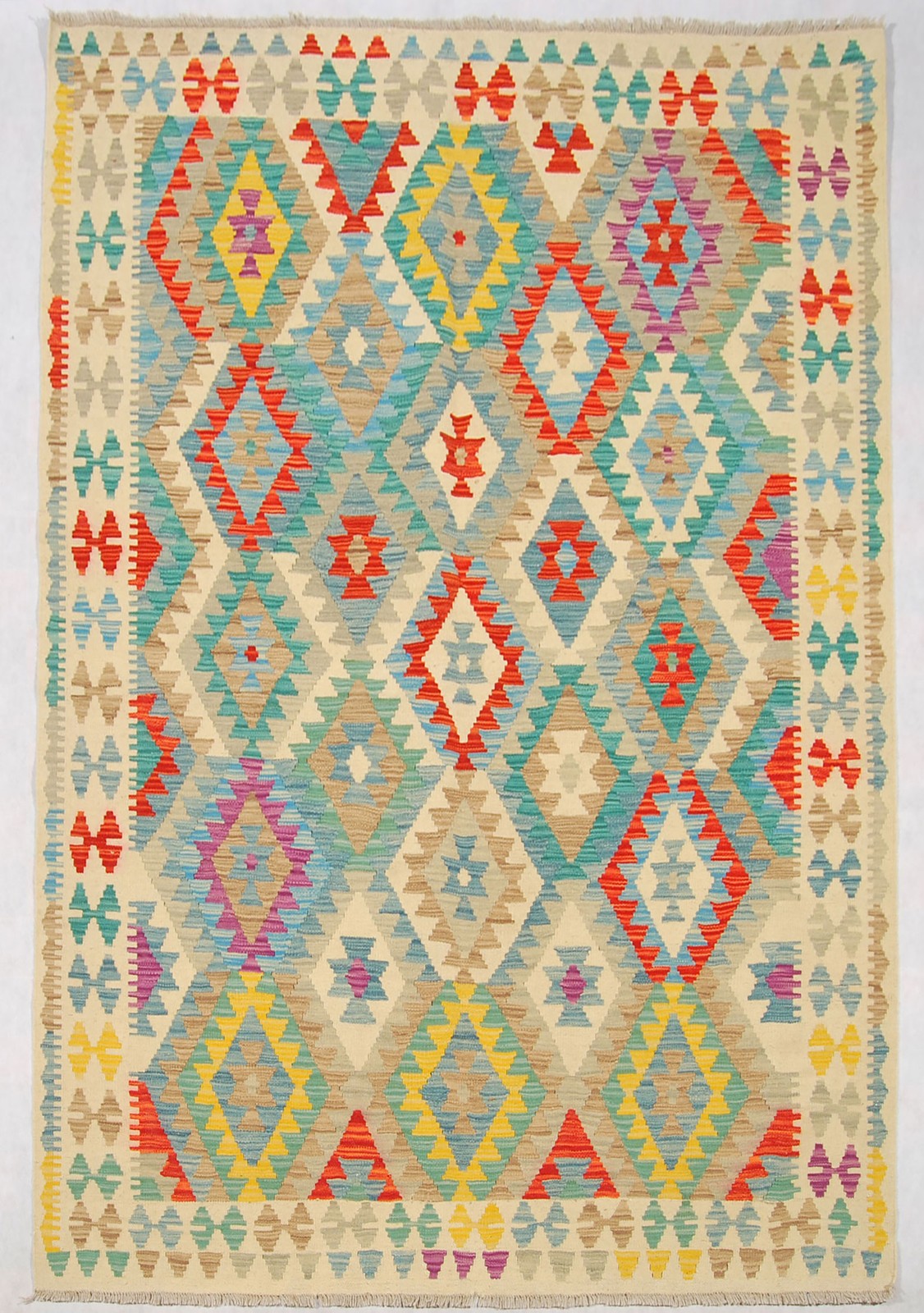 Kilim Kaudani Lana Hand Made In Afganistan 221x157 CM (Galleriafarah1970) gallery