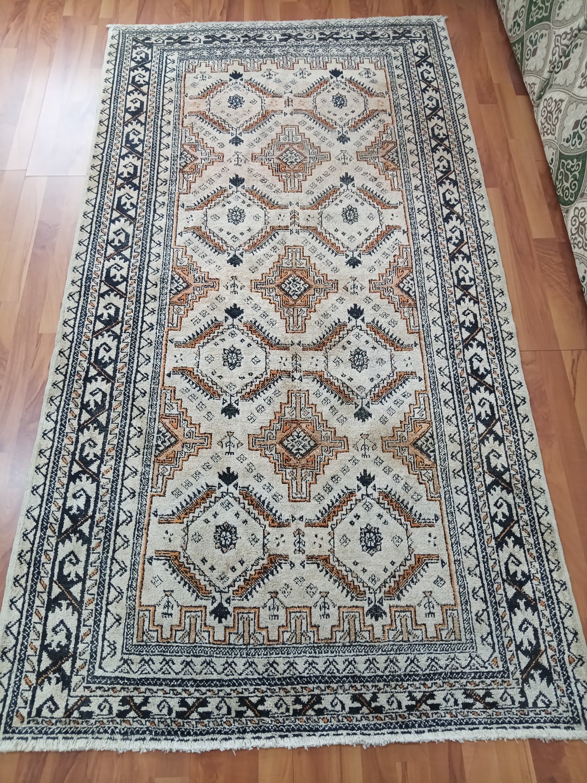 Silk Wolf Dragon Rug Tribal Antique Rug Cotton Silk Rug Handmade Geometric Rug gallery