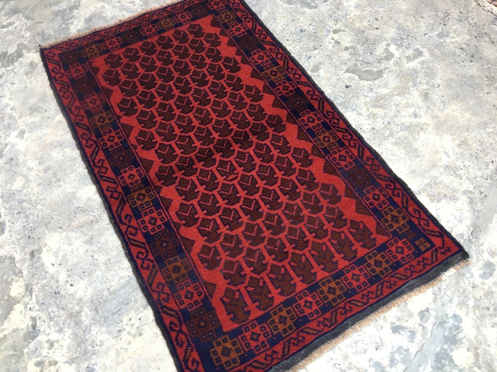 Vintage Afghan Taimani Rug Hand Knotted Bokhara Wool Area Rug 3x5 ft Free Ship gallery