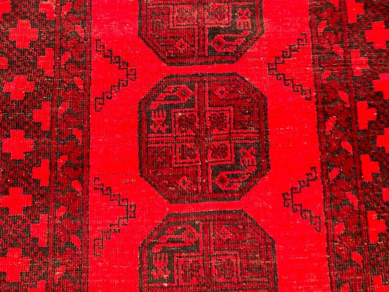 Vintage Turkoman Felpa Runner: Hand Knotted Wool Hallway Rug 3x10 ft gallery