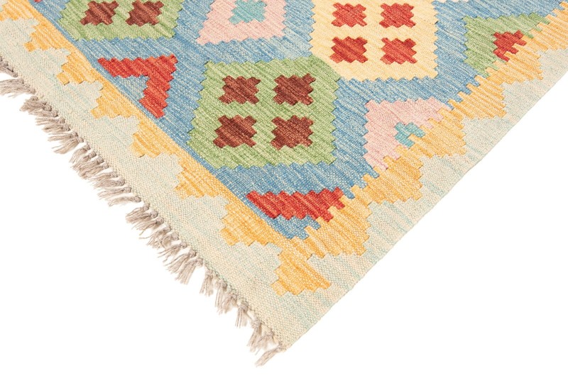 Kelim Afghan 285x82 cm Handwoven Oriental Carpet Rug Runner Kilim gallery