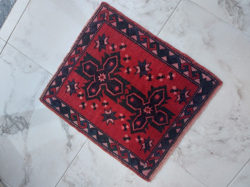 Antique Red Green Rug Home Decor Cushion Rug Handmade Rug Carpet Beautiful Rug gallery