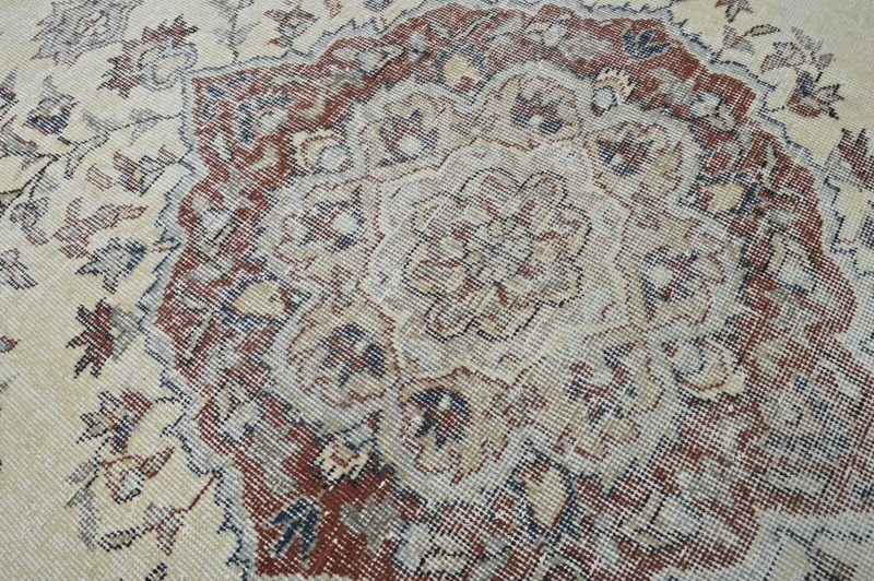 Oushak 5x10,Turkish Rug,vintage,anatolian,BEIGE,kilim,Bohemian,handmade,wool gallery
