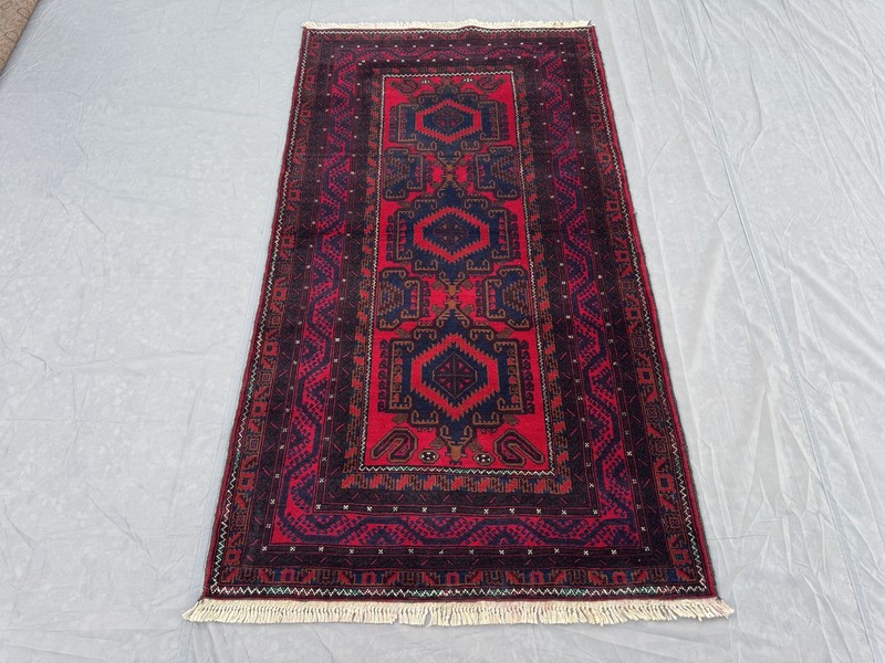 110x200cm Stunning Gorgeous Afghan Nomadic Latif Khani Tribal Belouch Herati Rug gallery
