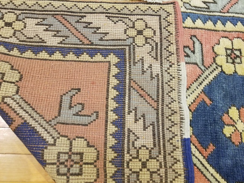 Vintage 1940-1950s Natural Dye Wool Pile Tribal Rug 2'9"×4' gallery