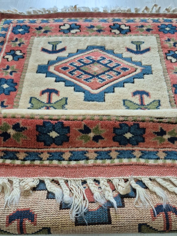 Vintage Hand-Knotted Anatolian Rug 32"x51" Pastel TurkishTribal Wool Area Rug gallery
