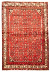 Vintage Hand-Knotted Area Rug 4’6″ x 6’10” Traditional Oriental Wool Carpet