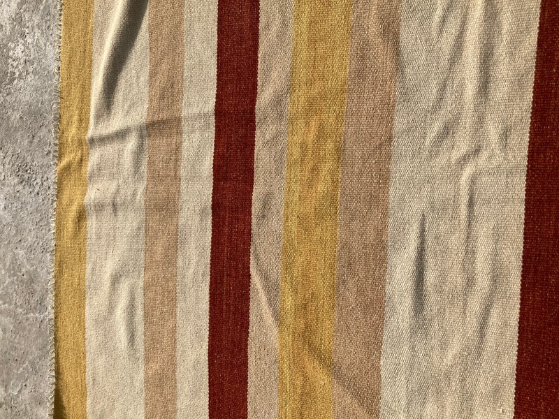 Vintage Traditional Handmade Gabbeh Striped Kilim Wool Rug Carpet 190x132 cm gallery