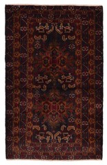 Vintage 3’10” x 6’0″ Traditional Hand Knotted Vegetable Dye Wool Area Rug