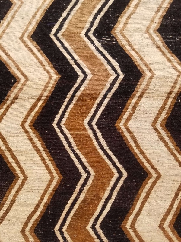 Vintage Distressed Hand Made Traditional Oriental Wool Brown Rug 5.6x3.7ft gallery