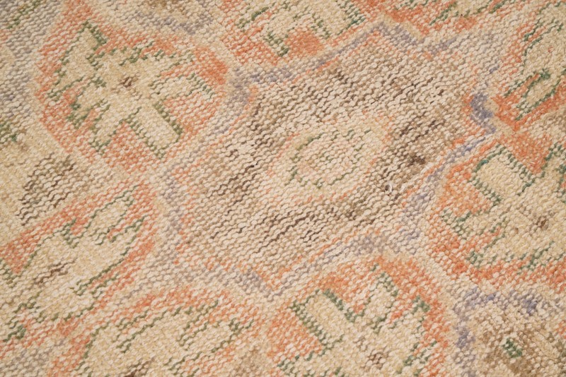 Turkish Vintage Rug 6x9 ft Area Rug Oversize Oushak Rug Handmade Natural Rug 471 gallery