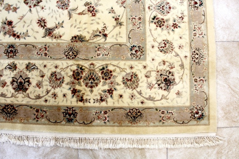 9X12 1970s MASTERPIECE 400KPSI HAND KNOTTED VEGETABLE DYE SILK WOOL TABRIZZ RUG gallery
