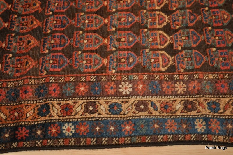 4x7 ft. ANTIQUE TRIBAL beautiful KURDISH Butteh design pre 1900 kurdish rug gallery