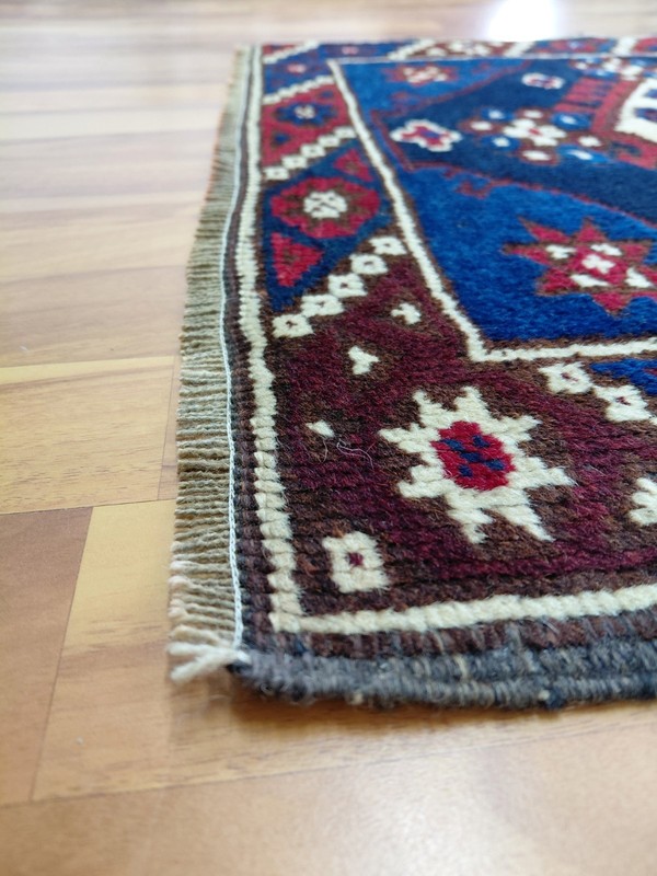 Antique South Rug 2.16x1.96 ft, Oriental Handmade Wool Rug, Turkish Small Rug gallery