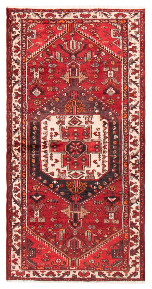 Vintage Hand-Knotted Area Rug 3'2" x 6'4" Traditional Oriental Wool Carpet
