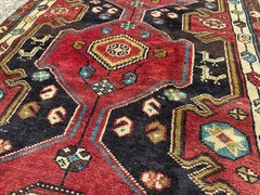 3×9 VINTAGE RUNNER RUG handwoven ANTIQUE ORIENTAL handmade kazak heriz 3×8 3×10