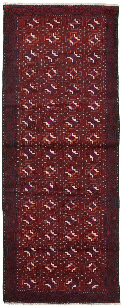 3'4" x 9'6" Vintage Hand-knotted Runner Rug Traditional Oriental Wool Carpet