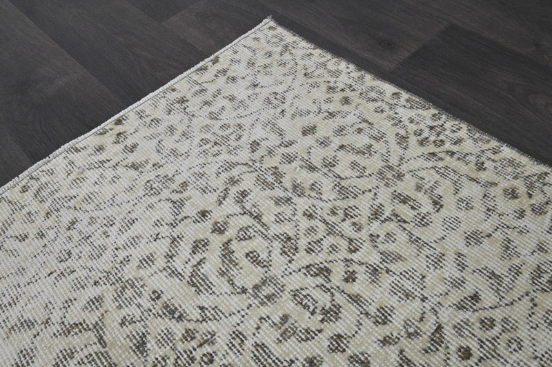 Oushak Turkish Vintage Rug 6x8 Kilim Rug Anatolian Handmade Boho Decor BEIGE gallery